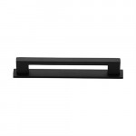 M Marcus Heritage Brass Metro Design Cabinet Pull with Plate 128mm Centre to Centre